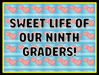 SWEET LIFE OF OUR NINTH GRADERS! Valentine's Day Door Décor, Valentine's Day