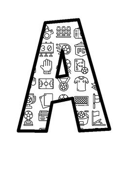 Soccer Bulletin Board Letters