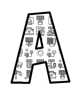Solar Power Bulletin Board Letters