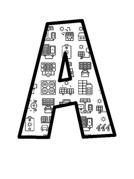 Solar Power Bulletin Board Letters