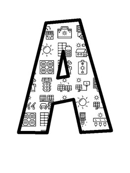 Solar Power Bulletin Board Letters