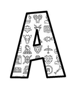 South Africa Unit Bulletin Board Letters