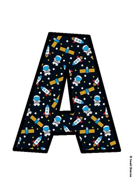 Space, Galaxy Bulletin Board Décor Kit, Space, Galaxy Bulletin Board Letters