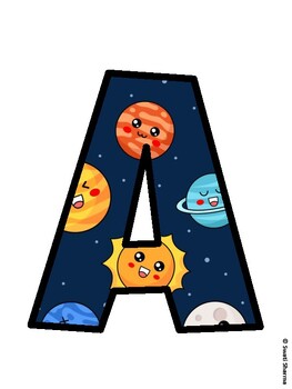 Space, Galaxy Bulletin Board Décor Kit, Space, Galaxy Bulletin Board Letters