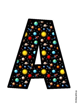 Space, Galaxy Bulletin Board Décor Kit, Space, Galaxy Bulletin Board Letters