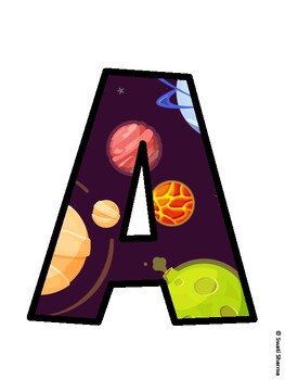 Space, Galaxy Bulletin Board Décor Kit, Space, Galaxy Bulletin Board Letters