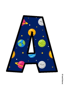 Space, Galaxy Bulletin Board Décor Kit, Space, Galaxy Bulletin Board Letters