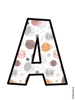 Space, Galaxy Bulletin Board Décor Kit, Space, Galaxy Bulletin Board Letters