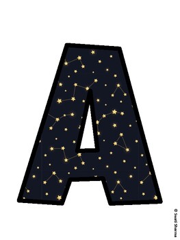 Space, Galaxy Bulletin Board Décor Kit, Space, Galaxy Bulletin Board Letters