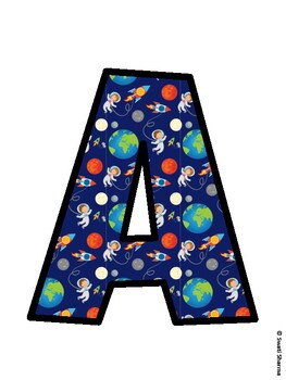 Space, Galaxy Bulletin Board Décor Kit, Space, Galaxy Bulletin Board Letters