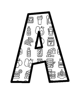 Sports Diet Bulletin Board Letters