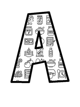 Sports Diet Bulletin Board Letters