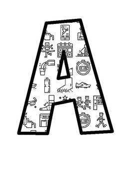 Sports, Running Bulletin Board Letters