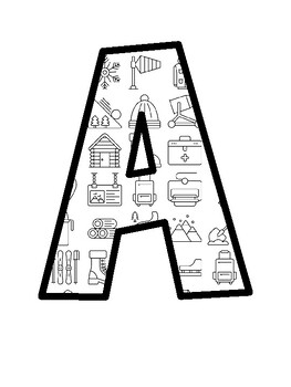 Sports, Ski Bulletin Board Letters