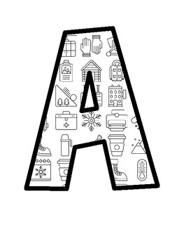 Sports, Ski Bulletin Board Letters