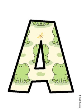 Spring, Frog Bulletin Board Decor Kit, Spring, Frog Bulletin Board Letters