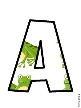 Spring, Frog Bulletin Board Decor Kit, Spring, Frog Bulletin Board Letters