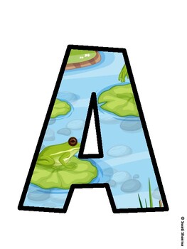 Spring, Frog Bulletin Board Decor Kit, Spring, Frog Bulletin Board Letters