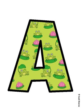 Spring, Frog Bulletin Board Decor Kit, Spring, Frog Bulletin Board Letters