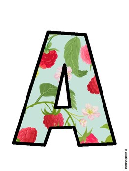 Strawberry Bulletin Board Décor Kit, Strawberry Bulletin Board Letters