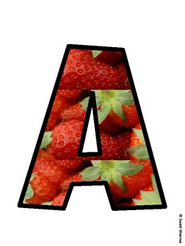 Strawberry Bulletin Board Décor Kit, Strawberry Bulletin Board Letters