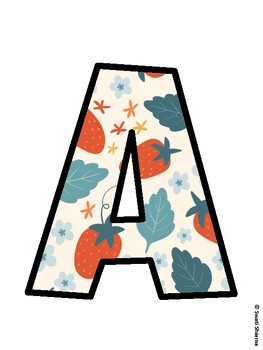 Strawberry Bulletin Board Décor Kit, Strawberry Bulletin Board Letters