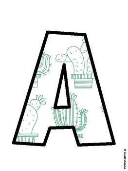 Succulents Bulletin Board Decor Kit, Succulents Bulletin Board Letters
