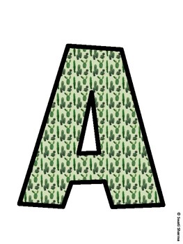 Succulents Bulletin Board Decor Kit, Succulents Bulletin Board Letters