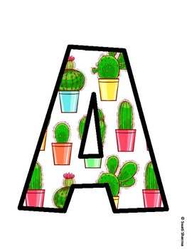 Succulents Bulletin Board Decor Kit, Succulents Bulletin Board Letters