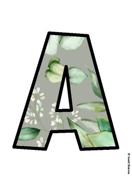 Succulents Bulletin Board Decor Kit, Succulents Bulletin Board Letters