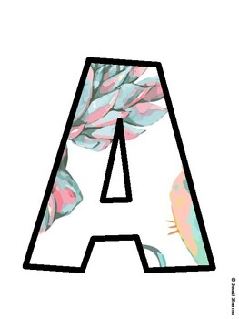 Succulents Bulletin Board Decor Kit, Succulents Bulletin Board Letters
