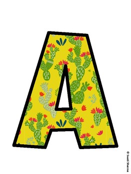 Succulents Bulletin Board Decor Kit, Succulents Bulletin Board Letters