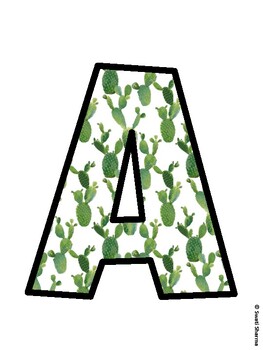 Succulents Bulletin Board Décor Kit, Succulents Bulletin Board Letters