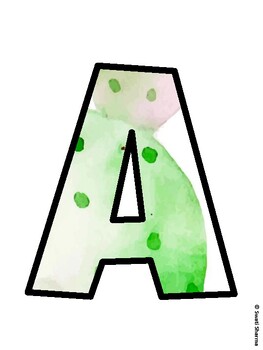 Succulents Bulletin Board Décor Kit, Succulents Bulletin Board Letters