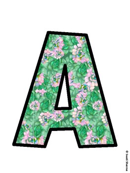 Succulents Bulletin Board Décor Kit, Succulents Bulletin Board Letters