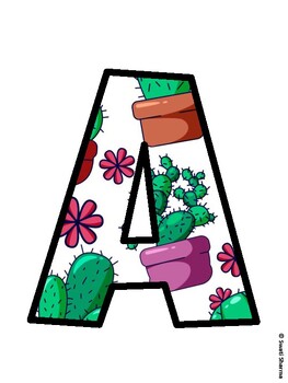 Succulents Bulletin Board Décor Kit, Succulents Bulletin Board Letters