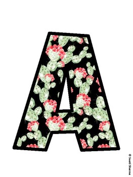 Succulents Bulletin Board Décor Kit, Succulents Bulletin Board Letters