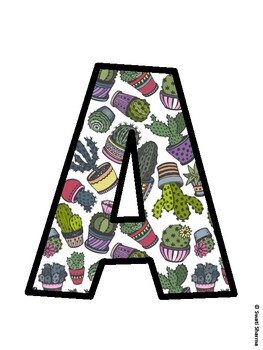 Succulents Bulletin Board Décor Kit, Succulents Bulletin Board Letters