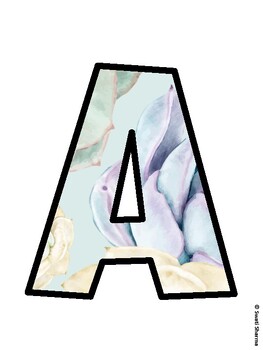 Succulents Bulletin Board Décor Kit, Succulents Bulletin Board Letters