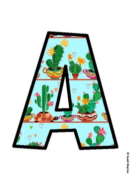 Succulents Bulletin Board Décor Kit, Succulents Bulletin Board Letters