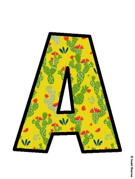 Succulents Bulletin Board Décor Kit, Succulents Bulletin Board Letters