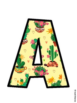 Succulents Bulletin Board Décor Kit, Succulents Bulletin Board Letters