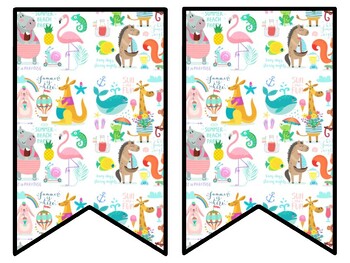 Summer Bulletin Board Decor Kit, Summer Letters