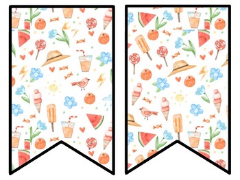 Summer Bulletin Board Decor Kit, Summer Letters