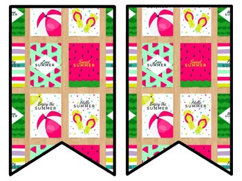 Summer Bulletin Board Decor Kit, Summer Letters