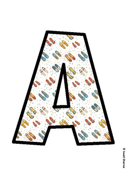 Summer Bulletin Board Décor Kit, Summer Bulletin Board Letters