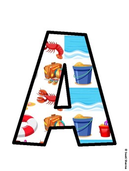 Summer Bulletin Board Décor Kit, Summer Bulletin Board Letters