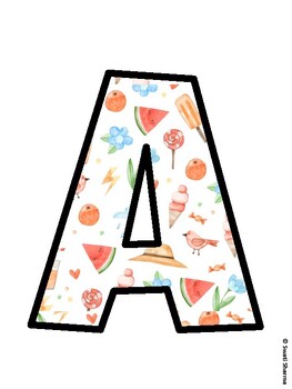 Summer Bulletin Board Décor Kit, Summer Bulletin Board Letters