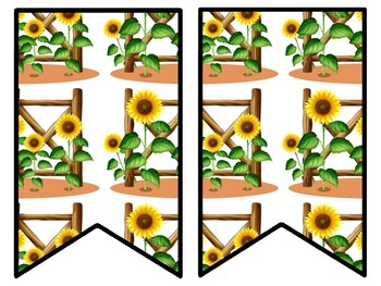Sunflower Bulletin Board Decor Kit, Sunflower Letters