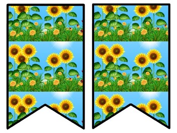 Sunflower Bulletin Board Decor Kit, Sunflower Letters